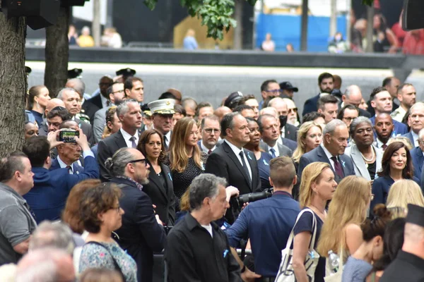 Vice Presidente Kamala Harris Doug Emhoff Comparecem Cerimónia Setembro Setembro — Fotografia de Stock