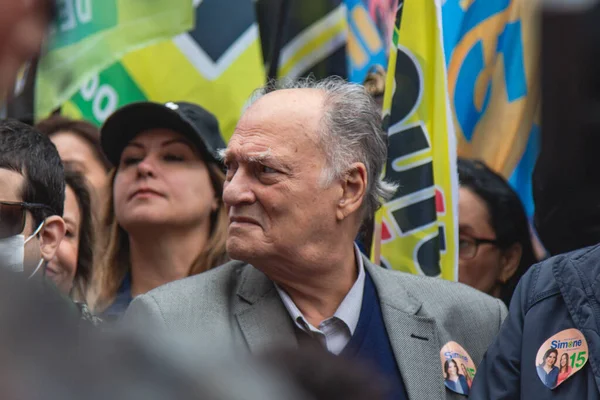 Βραζιλία Εκλογές Βραζιλιάνος Υποψήφιος Πρόεδρος Simone Tebet Εκστρατείες Στο Σάο — Φωτογραφία Αρχείου