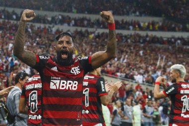 Brezilya Futbol Kupası - Yarı final Flamengo Sao Paulo 'ya karşı. 14 Eylül 2022, Rio de Janeiro, Brezilya: Brezilya Futbol Kupası - Rio de Janeiro 'daki Maracana Stadyumu' nda oynanan yarı final karşılaşması için Flamengo ve Sao Paulo arasında oynanan futbol maçı
