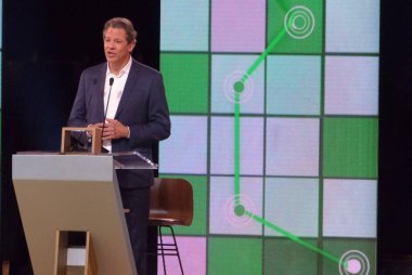 Brezilya Seçimleri: Sao Paulo Valiliği adayları arasında tartışma. 13 Eylül 2022, Sao Paulo, Brezilya: İletişim araçları TV Cultura, Portal UOL tarafından desteklenen Sao Paulo eyaletinin hükümet adayları arasında tartışma 