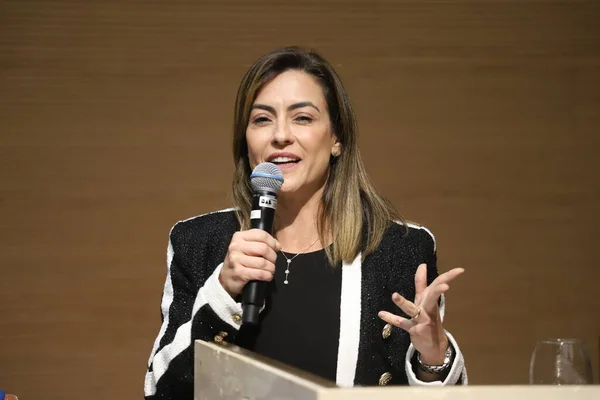 Brazilië Verkiezingen Ontmoeting Met Presidentskandidaat Soraya Thronicke Tijdens Stemmingen Sao — Stockfoto