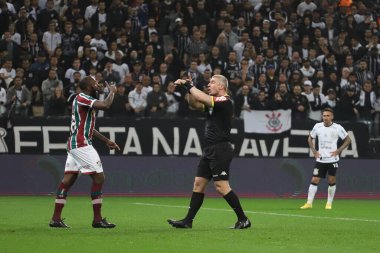 Brezilya Futbol Kupası - Yarı final: Korintliler Fluminense 'e karşı. 15 Eylül 2022, Sao Paulo, Brezilya: Korintliler ve Fluminense arasındaki futbol maçı, Sao Paulo 'daki Neo Quimica Arena' da düzenlenen Brezilya Futbol Kupası 'nın geri dönüşünde geçerli oldu.
