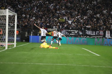 Brezilya Futbol Kupası - Yarı final: Korintliler Fluminense 'e karşı. 15 Eylül 2022, Sao Paulo, Brezilya: Korintliler ve Fluminense arasındaki futbol maçı, Sao Paulo 'daki Neo Quimica Arena' da düzenlenen Brezilya Futbol Kupası 'nın geri dönüşünde geçerli oldu.