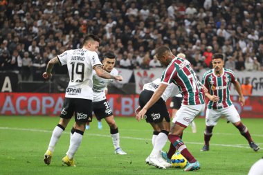 Brezilya Futbol Kupası - Yarı final: Korintliler Fluminense 'e karşı. 15 Eylül 2022, Sao Paulo, Brezilya: Korintliler ve Fluminense arasındaki futbol maçı, Sao Paulo 'daki Neo Quimica Arena' da düzenlenen Brezilya Futbol Kupası 'nın geri dönüşünde geçerli oldu.