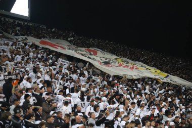 Brezilya Futbol Kupası - Yarı final: Korintliler Fluminense 'e karşı. 15 Eylül 2022, Sao Paulo, Brezilya: Korintliler ve Fluminense arasındaki futbol maçı, Sao Paulo 'daki Neo Quimica Arena' da düzenlenen Brezilya Futbol Kupası 'nın geri dönüşünde geçerli oldu.