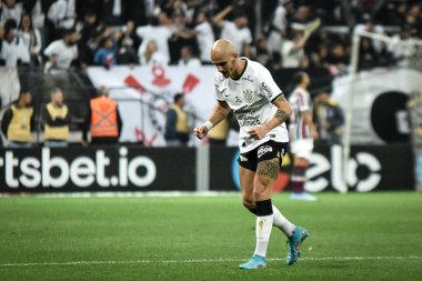 Brezilya Futbol Kupası - Yarı final: Korintliler Fluminense 'e karşı. 15 Eylül 2022, Sao Paulo, Brezilya: Korintliler ve Fluminense arasındaki futbol maçı, Sao Paulo 'daki Neo Quimica Arena' da düzenlenen Brezilya Futbol Kupası 'nın geri dönüşünde geçerli oldu.