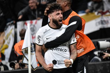 Brezilya Futbol Kupası - Yarı final: Korintliler Fluminense 'e karşı. 15 Eylül 2022, Sao Paulo, Brezilya: Korintliler ve Fluminense arasındaki futbol maçı, Sao Paulo 'daki Neo Quimica Arena' da düzenlenen Brezilya Futbol Kupası 'nın geri dönüşünde geçerli oldu.