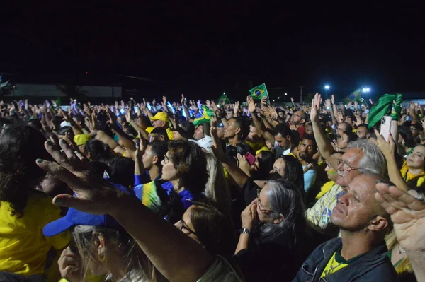 Président Brésilien Jair Bolsonaro Assiste Rassemblement Natal Septembre 2022 Natal — Photo