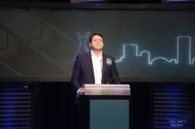 Brezilya Seçimleri: Sao Paulo Valiliği adayları arasında tartışma. 17 Eylül 2022, Sao Paulo, Brezilya: Sao Paulo eyaleti hükümet adayları 2022 seçimleri için bir başka öneri ve fikir tartışmasına daha katıldılar. 