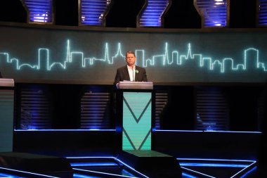 Brezilya Seçimleri: Sao Paulo Valiliği adayları arasında tartışma. 17 Eylül 2022, Sao Paulo, Brezilya: Sao Paulo eyaleti hükümet adayları 2022 seçimleri için bir başka öneri ve fikir tartışmasına daha katıldılar. 