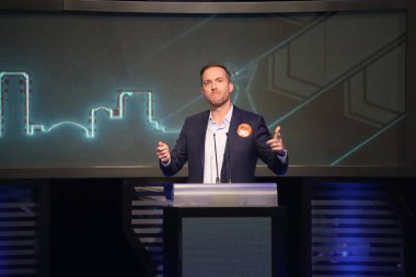 Brezilya Seçimleri: Sao Paulo Valiliği adayları arasında tartışma. 17 Eylül 2022, Sao Paulo, Brezilya: Sao Paulo eyaleti hükümet adayları 2022 seçimleri için bir başka öneri ve fikir tartışmasına daha katıldılar. 