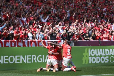 Brezilya Kadınlar Futbol Şampiyonası - Final: Uluslararası Korintliler 'e karşı. 18 Eylül 2022, Porto Alegre, Rio Grande do Sul, Brezilya: Internacional ve Corinthians arasında futbol maçı