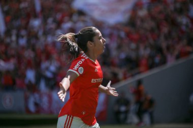 Brezilya Kadınlar Futbol Şampiyonası - Final: Uluslararası Korintliler 'e karşı. 18 Eylül 2022, Porto Alegre, Rio Grande do Sul, Brezilya: Internacional ve Corinthians arasında futbol maçı