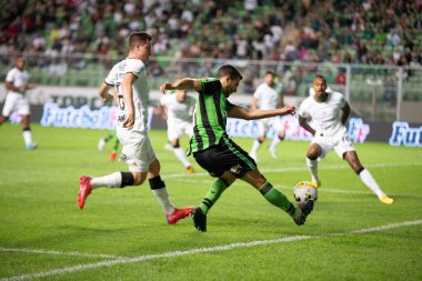 Brezilya Futbol Şampiyonası: Amerika-MG Corinthians 'a karşı. 18 Eylül 2022, Belo Horizonte, Minas Gerais, Brezilya: Brezilya Futbol Şampiyonası 'nın 27. turu için geçerli olan Amerika-MG ve Corinthians arasındaki futbol maçı