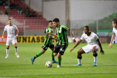 Brezilya Futbol Şampiyonası: Amerika-MG Corinthians 'a karşı. 18 Eylül 2022, Belo Horizonte, Minas Gerais, Brezilya: Brezilya Futbol Şampiyonası 'nın 27. turu için geçerli olan Amerika-MG ve Corinthians arasındaki futbol maçı