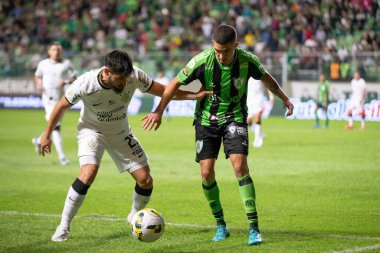 Brezilya Futbol Şampiyonası: Amerika-MG Corinthians 'a karşı. 18 Eylül 2022, Belo Horizonte, Minas Gerais, Brezilya: Brezilya Futbol Şampiyonası 'nın 27. turu için geçerli olan Amerika-MG ve Corinthians arasındaki futbol maçı