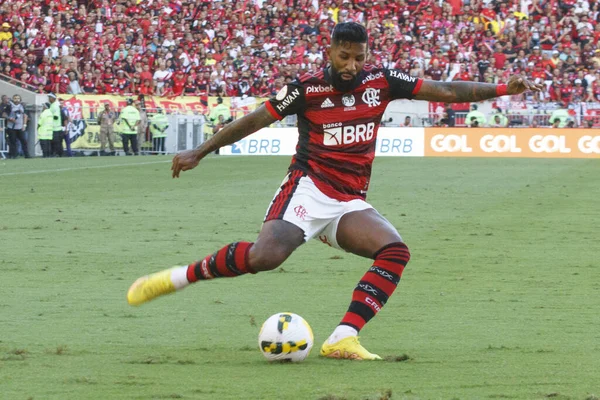 Brasilianische Fußballmeisterschaft Flamengo Gegen Fluminense Fußballspiel Zwischen Flamengo Und Fluminense — Stockfoto
