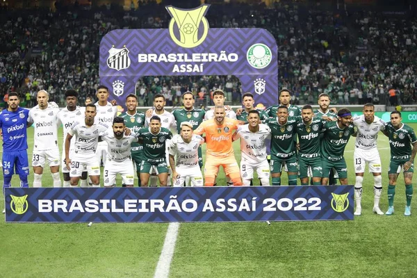 Sao Paulo, Brazil. 03rd Apr, 2022. SP - Sao Paulo - 03/04/2022 - PAULISTA  2022 FINAL, PALMEIRAS X SAO PAULO - Jogadores do Palmeiras comemoram titulo  de campeao durante cerimonia de premiacao