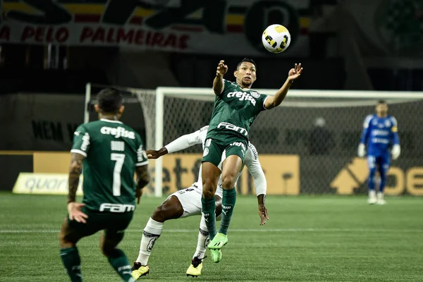 Brezilya Futbol Şampiyonası Palmeiras Santos Karşı Eylül 2022 Sao Paulo — Stok fotoğraf