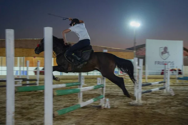 Championnat Équitation Organisé Par Club Équestre Friends Gaza Septembre 2022 — Photo