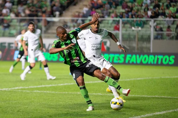 Brezilya Futbol Şampiyonası: Amerika-MG Corinthians 'a karşı. 18 Eylül 2022, Belo Horizonte, Minas Gerais, Brezilya: Brezilya Futbol Şampiyonası 'nın 27. turu için geçerli olan Amerika-MG ve Corinthians arasındaki futbol maçı