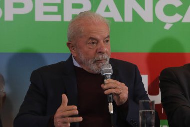 Brezilya Seçimleri: Eski Cumhurbaşkanı Lula Sao Paulo 'da eski cumhurbaşkanı adaylarıyla bir araya geldi. 19 Eylül 2022, Sao Paulo, Brezilya: Eski başkan Luiz Inacio Lula da Silva, İşçi Partisi adayı 