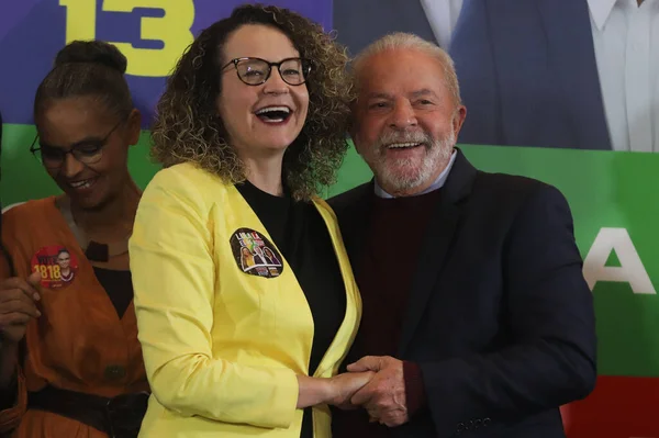 Elections Brésil Ancien Président Lula Rencontre Anciens Candidats Présidence Sao — Photo