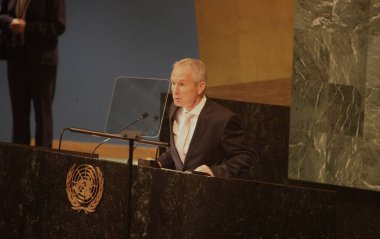 New York 'taki 77. Birleşmiş Milletler Genel Kurulu. 20 Eylül 2022, New York, ABD: New York 'taki 77. Birleşmiş Milletler Genel Kurulu BM Genel Sekreteri Antonio Guterres ve Brezilya Cumhurbaşkanı' nın açılış konuşmalarıyla açıldı 