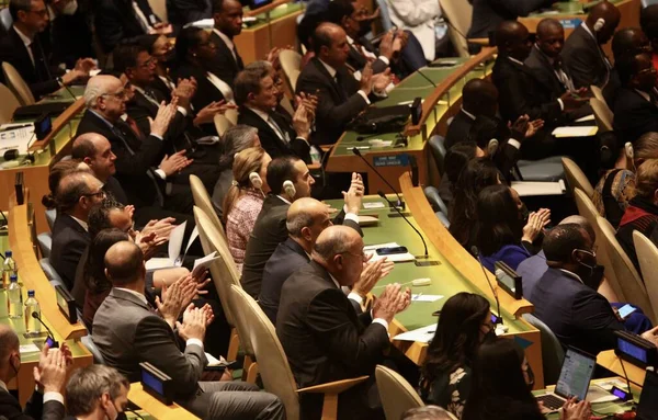 Assembleia Geral Das Nações Unidas Nova Iorque Setembro 2022 Nova — Fotografia de Stock