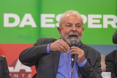 Eski Başkan Lula, engelli insanların haklarını savunan hareketlerin temsilcileriyle yaptığı toplantıda. 21 Eylül 2022, Sao Paulo, Brezilya: Brezilya İşçi Partisi Başkanlığı adayı, Luiz Inacio Lula da Silva