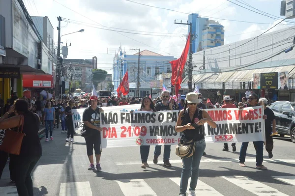 Profissionais Enfermagem Protestam Pelo Piso Salarial Natal Setembro 2022 Natal — Fotografia de Stock