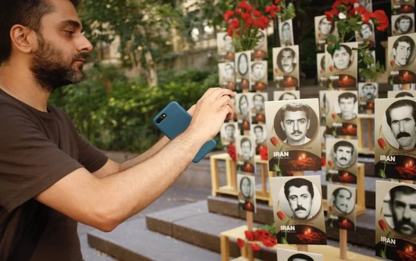 Iraner Protestieren Während Der Generalversammlung Der Vereinten Nationen New York — Stockfoto