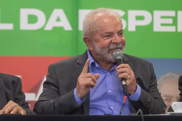 Presidente Lula Durante Una Reunión Con Representantes Movimientos Que Defienden —  Fotos de Stock