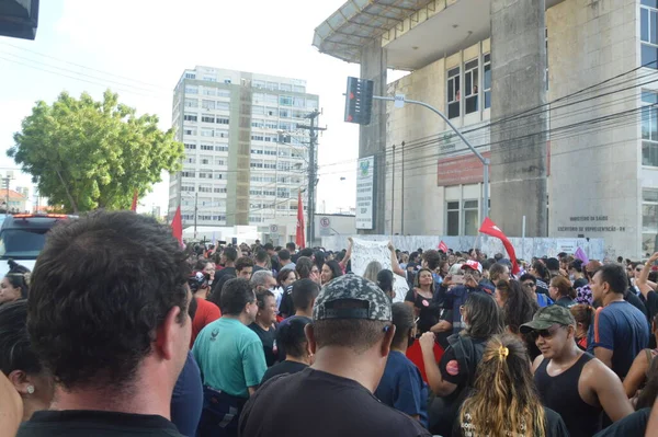 Des Professionnels Des Soins Infirmiers Protestent Pour Plancher Salarial Natal — Photo