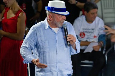 Brezilya Seçimleri: Eski Cumhurbaşkanı Lula Rio de Janeiro 'da düzenlenen bir siyasi mitinge katıldı. 25 Eylül 2022, Rio de Janeiro, Brezilya: Eski Cumhurbaşkanı Luiz Inacio Lula da Silva, Brezilya İşçi Partisi Başkanlığı adayı