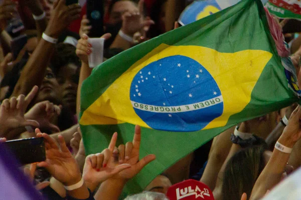 Elections Brésil Ancien Président Lula Participe Rassemblement Politique Rio Janeiro — Photo