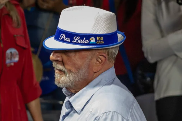 Brezilya Seçimleri Eski Cumhurbaşkanı Lula Rio Janeiro Düzenlenen Bir Siyasi — Stok fotoğraf