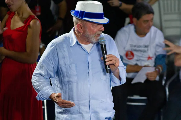 Brezilya Seçimleri: Eski Cumhurbaşkanı Lula Rio de Janeiro 'da düzenlenen bir siyasi mitinge katıldı. 25 Eylül 2022, Rio de Janeiro, Brezilya: Eski Cumhurbaşkanı Luiz Inacio Lula da Silva, Brezilya İşçi Partisi Başkanlığı adayı