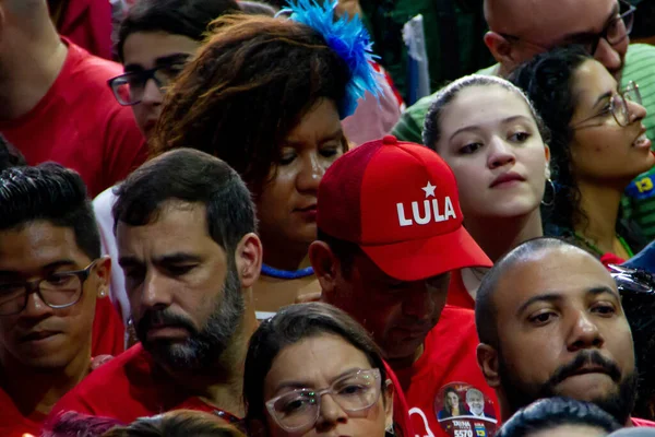 Elecciones Brasil Presidente Lula Participa Mitin Político Río Janeiro Septiembre — Foto de Stock