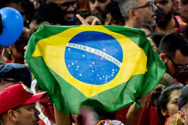 ブラジル選挙 ルーラ前大統領は リオデジャネイロでの政治集会に参加しています 2022年9月25日 ブラジルのリオデジャネイロ 元大統領ルイス イナシオ ルーラ シルバ ブラジル大統領のための労働党の候補者 — ストック写真