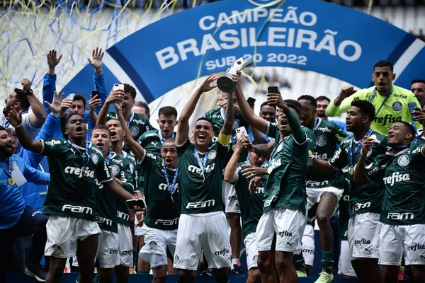 Brasilianische Fußballmeisterschaft Der U20 Finale Corinthians Gegen Palmeiras September 2022 — Stockfoto