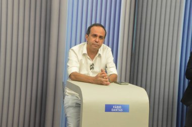 (INT) Brezilya Seçimleri: Rio Grande do Norte hükümeti adayları arasında tartışma. 27 Eylül 2022, Natal, Rio Grande do Norte, Brezilya: Rio Grande do Norte hükümetinin adayları arasındaki tartışma Inter TV Cabugi tarafından desteklendi