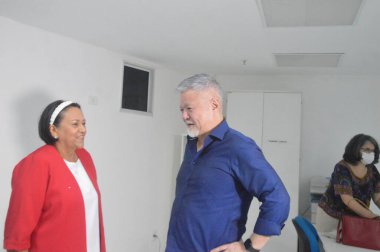 (INT) Brezilya Seçimleri: Rio Grande do Norte hükümeti adayları arasında tartışma. 27 Eylül 2022, Natal, Rio Grande do Norte, Brezilya: Rio Grande do Norte hükümetinin adayları arasındaki tartışma Inter TV Cabugi tarafından desteklendi