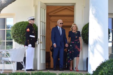 (ABD Başkanı ve First Lady Joe ve Jill Biden, Beyaz Saray 'da Engelliler Yasası ve Onur Ayı' nı kutlamak için demeç verdiler. 28 Eylül 2022, Washington, D.C., ABD