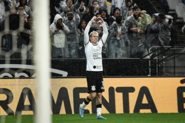 Brezilya Futbol Şampiyonası: Korintliler Atletico-GO 'ya karşı. 28 Eylül 2022, Sao Paulo, Brezilya: Sao Paulo 'daki Neo Quimica Arena' da düzenlenen 28. Brezilya Futbol Şampiyonası için geçerli olan Korintliler ve Atletico-GO arasındaki futbol maçı