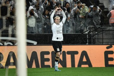 Brezilya Futbol Şampiyonası: Korintliler Atletico-GO 'ya karşı. 28 Eylül 2022, Sao Paulo, Brezilya: Sao Paulo 'daki Neo Quimica Arena' da düzenlenen 28. Brezilya Futbol Şampiyonası için geçerli olan Korintliler ve Atletico-GO arasındaki futbol maçı