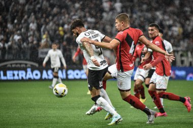 Brezilya Futbol Şampiyonası: Korintliler Atletico-GO 'ya karşı. 28 Eylül 2022, Sao Paulo, Brezilya: Sao Paulo 'daki Neo Quimica Arena' da düzenlenen 28. Brezilya Futbol Şampiyonası için geçerli olan Korintliler ve Atletico-GO arasındaki futbol maçı