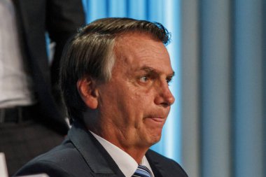 Brezilya Seçimleri: Globo TV tarafından desteklenen Brezilya Başkanlığı adayları arasındaki tartışma. 29 Eylül 2022, Rio de Janeiro, Brezilya: Globo Television tarafından desteklenen Brezilya Başkanlığı adayları arasındaki tartışma