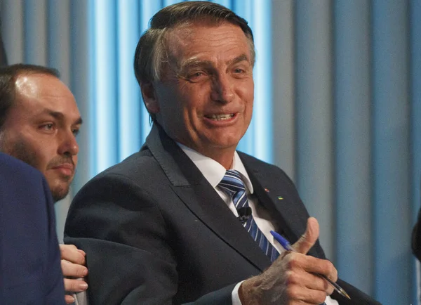 Brezilya Seçimleri: Globo TV tarafından desteklenen Brezilya Başkanlığı adayları arasındaki tartışma. 29 Eylül 2022, Rio de Janeiro, Brezilya: Globo Television tarafından desteklenen Brezilya Başkanlığı adayları arasındaki tartışma