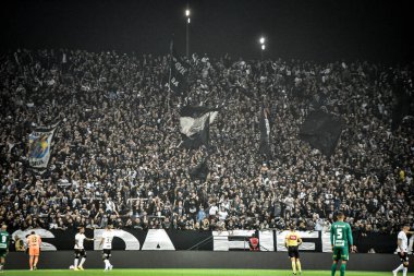 Brezilya Futbol Şampiyonası: Korintliler ve Cuiaba. 1 Ekim 2022, Sao Paulo, Brezilya: Corinthians ve Cuiaba arasındaki futbol maçı, 2022 Brezilya Futbol Şampiyonası 'nın 29.